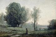 Jean-Baptiste Camille Corot Landscape oil painting on canvas
